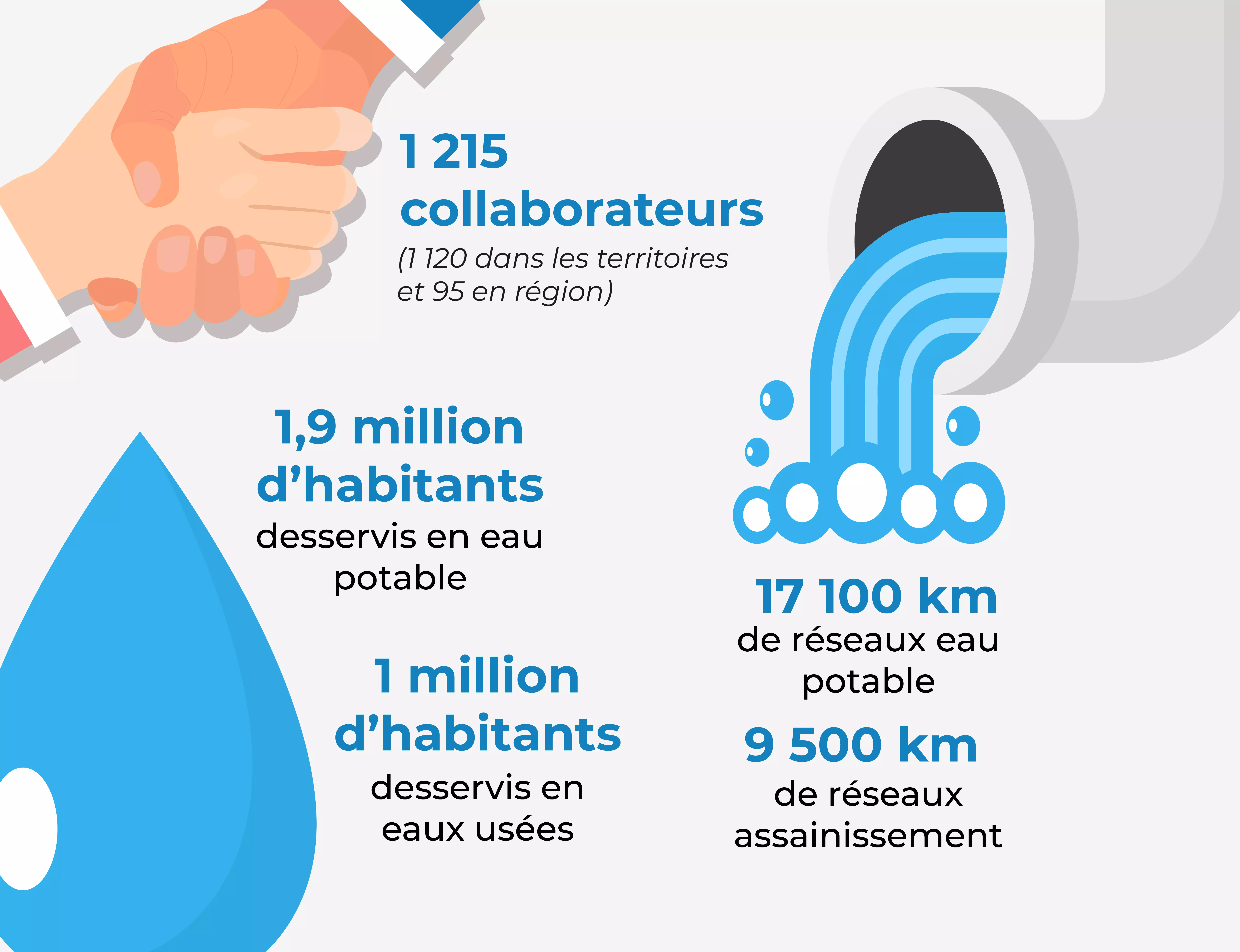 1215 collaborateurs dans la région